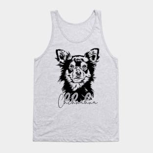 Chihuahua dog cute portrait Tank Top